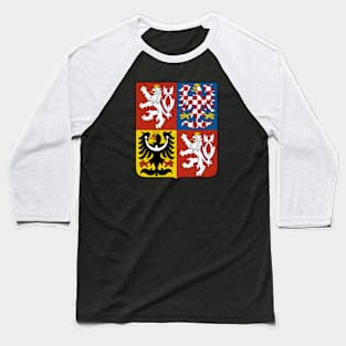 Czech Republic Coat Of Arms Baseball T-Shirt